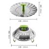 Cesta Vaporizadora Dobrável Telescópica de Aço Inoxidável de 9 polegadas 11 polegadas Amazon Cesta Vaporizadora Flor de Lótus Cesta Escorredora de Aço Inoxidável