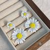 Aretes franceses delicados retro de cristal rosa con forma de flor para mujer aguja de plata s925 diseño de nicho aretes elegantes de alta gama