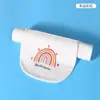 Ropa de sudoración para bebé Ropa de sudoración para niños Guardería Niños y Niñas Dibujos Animados Bebé Bordado Guía Única Almohadilla de Algodón Húmedo