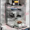 Estante de Almacenamiento para Arrocera Estante para Encimera de Cocina Estante para Microondas Horno Eléctrico Freidora de Aire Estante de Almacenamiento Multifuncional Extraíble