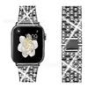 Suministro Directo Transfronterizo de Correas para Apple Watch con Metal de Cinco Filas Completamente Diamantado, Adecuado para iWatch Generaciones 1-11, Modelo Femenino de Diamante Colorido