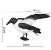 Simulación Cruzada Alas de Cuervo Adorno para Sacudir la Cabeza Ahuyenta Pájaros Repele Roedores Decoración de Jardín Exterior Pájaro Falso Señuelo Animal