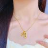 Vietnam Shajin Broca Ponto Cruz Pendente Pendular Rotativo Corrente Clavicular de Pingente Empilhado Feminino Fácil de Alto Nível