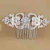 Peine popular ruso de Perla y Cristal peine para el cabello tiara para el cabello de novia accesorios para el cabello fabricantes de suministro de puesto del mercado nocturno venden