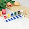 Pigmento acrílico para niños de 2ML 12 colores 6 colores kit 6 unidos estudiantes arte dibujo graffiti diy yeso pintura tira