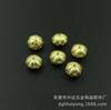 Accesorios de bricolaje, bola de flor de cobre fundido de 11 mm con agujero recto, cuentas de cobre, cuentas de loto, accesorios de material para horquillas
