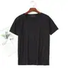 Camiseta de Seda de Leche para Hombre de Manga Corta con Cuello Redondo Camiseta Interior Casual de Color Sólido Deportiva Talla Grande Corte Holgado