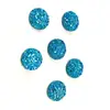 Resina Redonda 12mm Superfície Mineral Cor Gradiente Iridescente Céu Estrelado Patch Artesanal DIY Decoração de Roupas Acessórios