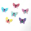 Accesorios de moda europeos y americanos de venta caliente transfronterizos accesorios de mariposa de color diy colgante único de cobre joyería de gota de aceite de una cara