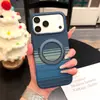 Funda para teléfono compatible con iPhone 18 Pro Max con patrón de fibra de carbono y soporte magnético, Funda protectora Apple 17 con patrón de Kevlar