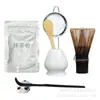 Conjunto de Batedor de Matcha, Conjunto de Chá de Bambu Roxo, Tigela de Matcha, Suporte para Batedor, Pincel de Matcha, Ferramentas de Preparo de Chá, Batedor de 100 Pontas