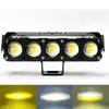 Holofote LED para Motocicleta, Olho de Boi de Três Olhos Alto e Baixo Feixe Impermeável Farol Elétrico, Holofote Modificado para Motocicleta, Impermeável