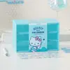 Auténtico Dibujo Animado Nuevo Producto Serie Refresco de Menta Hello Kitty Papelería Caja de Almacenamiento de Nueve Compartimentos Caja de Almacenamiento Linda y Compacta