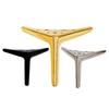 Venta al por mayor de fábrica semicírculo pie de tres puntas metal engrosado pata de sofá pata de mueble de TV pata de soporte de mesa de centro pie de herraje para cama blanda