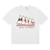 2025 Verão Masculino Rhude High Street Estampado Respirável Manga Curta Marca de Moda Camiseta de Manga Curta Pulôver Verão