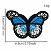 Patches bordados de borboleta multicoloridos, patches coloridos grandes e pequenos para decoração de roupas e bolsas, emblemas termocolantes, patches bordados coloridos