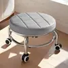Soporte de Metal con Ruedas, Taburete de Metal, Silla Sofá Pequeña Plegable para el Hogar, Silla para Lavar Pies, Venta al por Mayor Cadena de Suministro de Fábrica