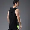 Chaleco Deportivo con Capucha para Hombre Baloncesto Correr Entrenamiento Holgado Secado Rápido Transpirable Chaleco Deportivo Talla Grande Europeo y Americano