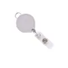 Porta credencial retráctil QiuYu, cordón retráctil para tarjeta de identificación de trabajo, hebilla de cordón retráctil con logo de epoxi
