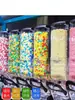 Caixa Expositora de Frutas Secas para Supermercado, Caixa Transparente para Nozes e Sementes Torradas, Caixa Expositora de Doces, Caixa de Gravidade com Puxador para Grãos