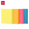 Deli Bt400/401 Notas Adhesivas en Blanco Cuadrícula de Línea Horizontal Adhesivas Estudiante Simple Oficina Estilo Japonés Notas de Práctica para Examen