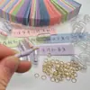 Botella de los Deseos Decoración de Notas Coloridas Pastillas de Deseos de Cumpleaños Graduados Cartas de Amor Escritas a Mano Notas Pequeñas para Novio y Novia