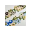 Accesorios de Encaje Multicolores Solubles en Agua de Poliéster, Decoración Hanfu Estilo Retro, Accesorios Florales DIY para Ropa de Mujer Estilo Étnico