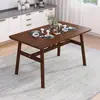 Juego de Mesa y Sillas de Comedor Nórdico para Uso Doméstico, Económico para Apartamento Pequeño, Adecuado para 4-6 Personas, Mesa de Comedor Simple para Uso Comercial o de Alquiler