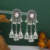 Pendientes Bohemios de Cadena Larga con Borlas, Pendientes Huecos de Flor Estilo Étnico Vintage, Pendientes de Campana, Sensación de Alta Gama