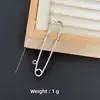 Broche para Suéter Pasador de Seguridad Pin Galvanizado que Conserva el Color Pin para Cintura Pin Grande para Fijar Ropa con Cierre de Lazo