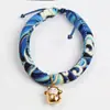 Collar para Gato Estilo Japonés Campana para Gato y Perro Collar para Mascota Grabado para Perro Collar de Cuerda para Gato Diy1 Suministros para Mascotas
