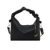 Bolsa Plissada Tendência Simples de Grande Capacidade 2025 Nova Moda Textura Fresca de Verão Bolsa de Ombro Pequena Quadrada