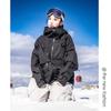 Jaqueta Popular para Snowboard e Esqui para Homens e Mulheres, Jaqueta de Tamanho Grande com Zíper Resistente à Água para Uso ao Ar Livre com Forro de Fleece