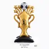 Balão de Filme de Alumínio Troféu de Futebol Permanente Novo 2026 Decoração de Festa da Copa do Mundo Mexicana Arranjo Atacado