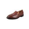 Sapatos de Trabalho Estilo Britânico de Couro Bovino de Primeira Camada Outono 2025 Mocassins de Salto Baixo Bico Redondo Couro Genuíno Sapatos de Corte Profundo para Mulheres