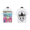 Moda Americana Transfronteriza Hellstar Serie Hellstar Camisetas Casuales de Algodón Impresas para Hombres y Mujeres Verano Sueltas de Manga Corta