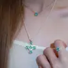 Collar de cruz de cubo de azúcar de circón inspirado en el estilo ins coreano, lujo ligero con un toque de alta gama, cadena para la clavícula con un diseño de nicho, cadena para suéter