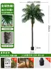 Grande Palmeira Areca Simulada Planta Tropical Coqueiro Planta Verde Biônica de Interior Árvore Falsa Atmosfera Paisagismo Ornamentos em Vaso