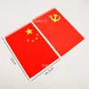 Adorno de bandera para coche con superficie de bandera de tela satinada de doble cara, mástil telescópico chapado en acero inoxidable, accesorios para bandera, bandera nacional pequeña
