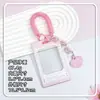 Porta-Cartões Transparente Estilo Ins para Cartões Escolares de Estudante, Cartões de Água, Cartões Ic, Capa Protetora de Identidade com Foto para Homens e Mulheres, Estojo Rígido Anti-Perda