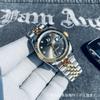 Reloj Mecánico Automático para Hombre Estilo Tronco con Esfera de Diamantes, Resistente al Agua, Reloj de Pulsera Clásico de Alta Gama de Moda para Hombre, Directo de la Fábrica Fuente