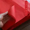 Libro Largo de Papel de Pareja Roja para el Festival de Primavera, Papel de Arroz en Blanco, Engrosado Hecho a Mano con Diseños de Oro y Dragón, 133.2cm Seis