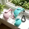 Suministros populares para mascotas transfronterizos: botella de agua de acero inoxidable para gatos y perros, retráctil para exteriores, plegable, dispensador de agua portátil de gran capacidad