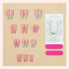 Transfronterizos Europeos y Americanos Hechos a Mano Largos con Forma de Almendra 3D Estilo Francés Pura Deseo Pegatinas para Uñas Uñas Portátiles Venta Caliente al por Mayor