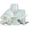 Juego de vajilla de porcelana ósea Jingdezhen Tazón europeo Cuchara Palillos Palillos regalo un juego completo de platos al por mayor traje cerámica para el hogar