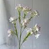 Flores Artificiales, Decoraciones de Flores Artificiales, 8 Flores Pequeñas de Campanilla, Flores Artificiales para Bodas al por Mayor Transfronterizas, Flores Artificiales, Flores de Campanilla Decorativas, Flores de Seda
