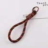 Estilo Ins Rayado Bloque de Color Correa Corta para Teléfono DIY Hecha a Mano Correa de Muñeca Antiperdida para Taza de Agua Material Accesorios Pequeños