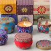 Velas perfumadas en lata al por mayor transfronterizas para fragancia del hogar, desodorantes, decoración de ambiente para dormitorio, aceites esenciales de plantas
