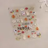 2025 Pegatinas Transfronterizas para Uñas Estilo Barroco Relieve Estéreo Estrellas Brillantes y Luna Pegatinas 5D para Uñas