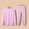 Conjunto de ropa interior térmica de otoño para hombre de la marca Source, algodón puro, fino, cálido, cuello redondo, talla grande, para mediana edad y mayores, venta al por mayor y entrega directa